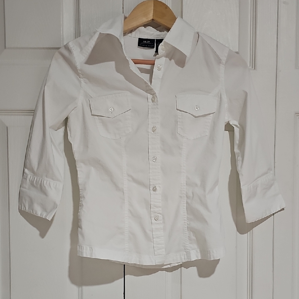 Bailey’s Point White Button-Up Shirt | Size Small